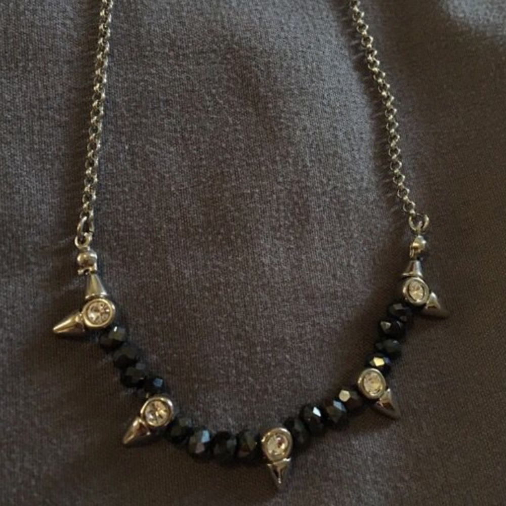 Delicate cut crystal Lia Sophia necklace